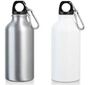 BOTELLA DE ALUMINIO TIPO  TERMO PARA SUBLIMAR 500 ML BLANCO Y PLATA $ 65.00 M.N.