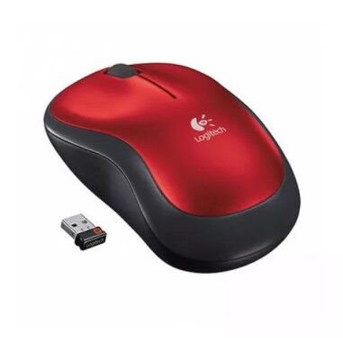 MOUSE LOGITECH M185 INALAMBRICO CONEXION USB COLOR ROJO $ 250.00 M.N.