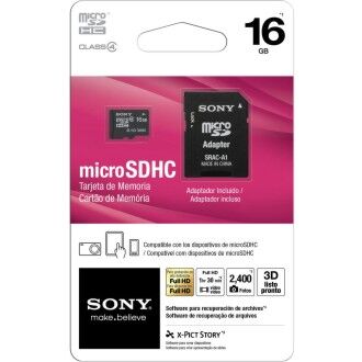 MEMORIA SONY MICRO SD  16 GB $ 200.00 M.N.