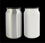 LATA  DE ALUMINIO PARA SUBLIMAR 350 ML BLANCO Y PLATA CON TAPA $ 75.00 M.N.
