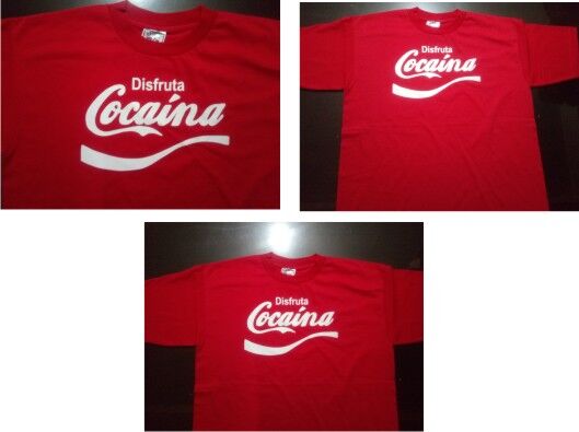 PLAYERA DE ALGODON ESTAMPADA CON VINIL TEXTIL UNITALLA $ 100.00 M.N.